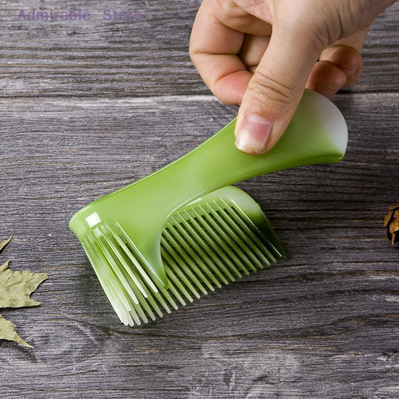 w10 Pcs Green Hair Combs Set For Women And Men Hair Styling Tool, Coarse, Fine Dressing Comb