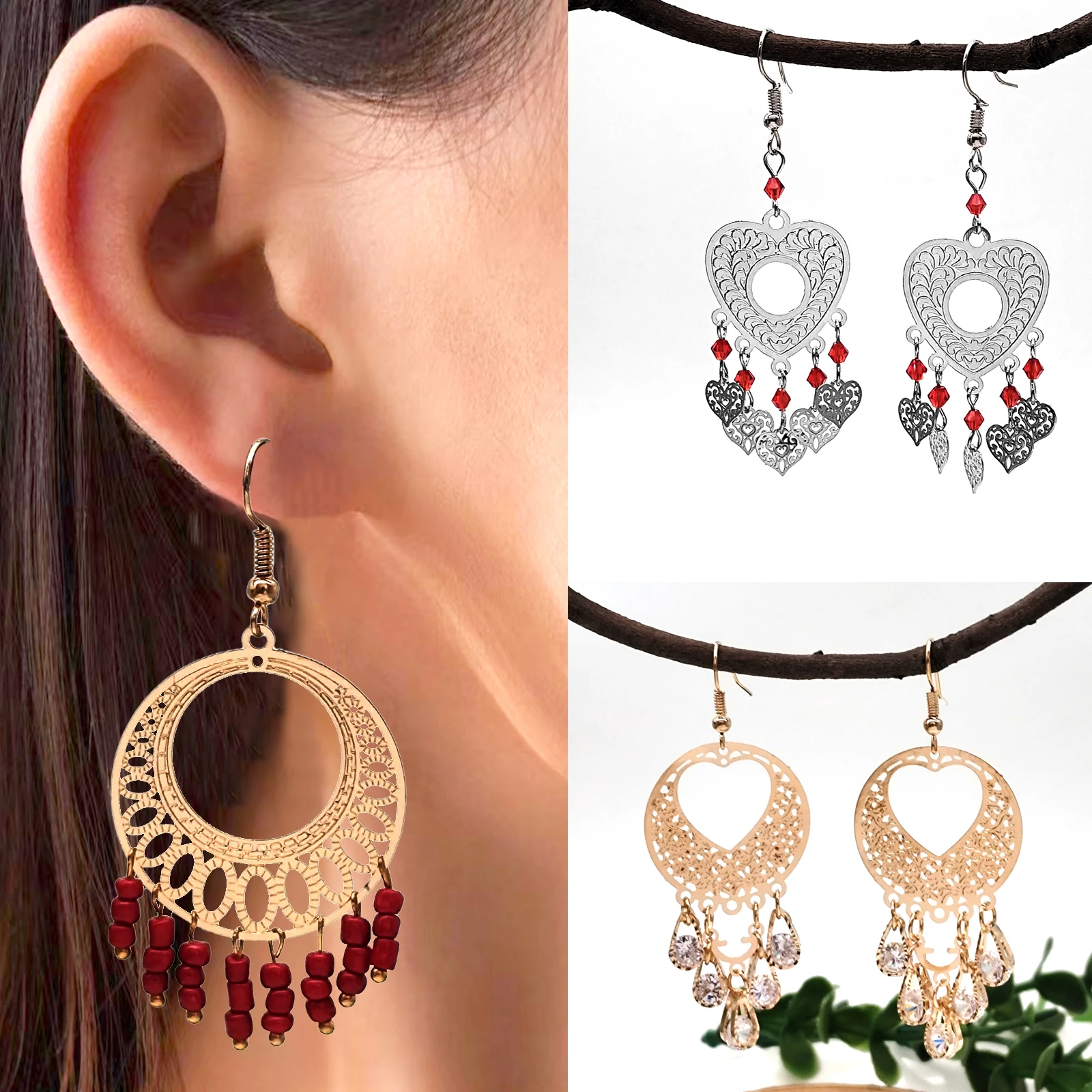 Handmade Tassel Ear… - image