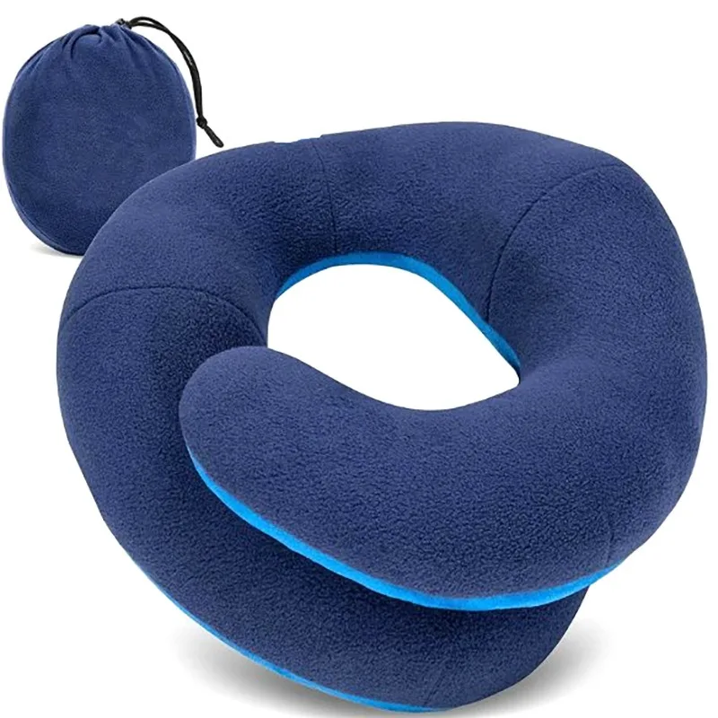 U-shaped Neck Pillow PP Cotton Airplane Travel Neck Car Nap Pillow Cervical Travel Pillow