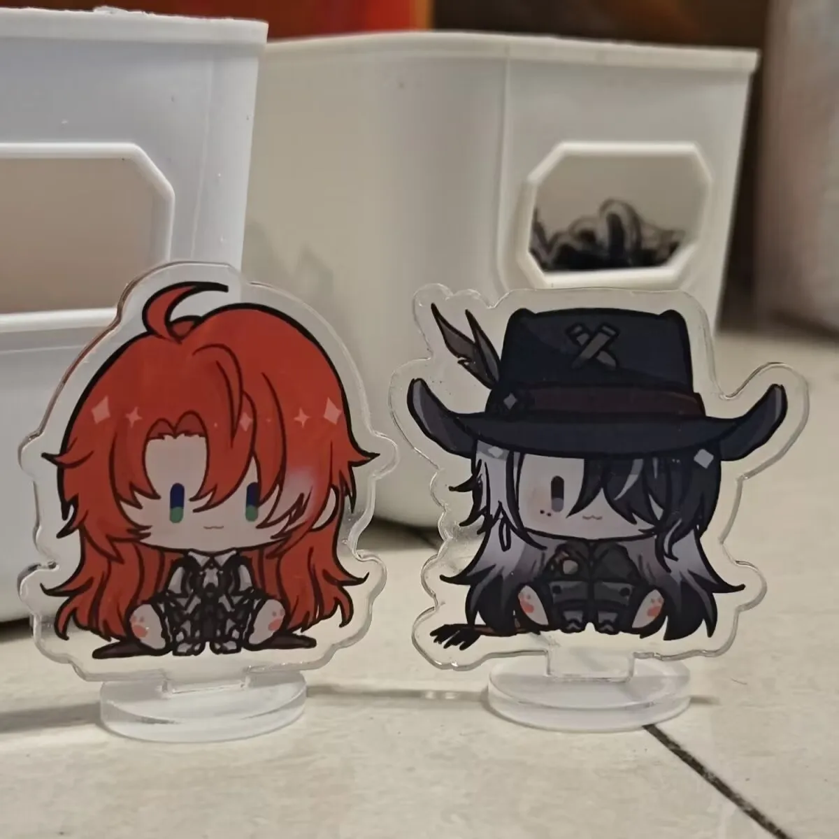 Original fan work "Bhakan: Star Rail" sitting series keychain standing sign non-woven fabric pendant "Porteo, Silver Branch