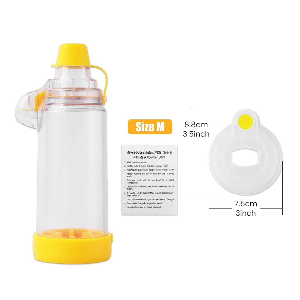 Vernevelaar Cup Inhalator Fles Astma Inhaleren Kamer Automizer Spacer Mist Opslag Compressor Tank Verstuiver Masker Kinderen Volwassen