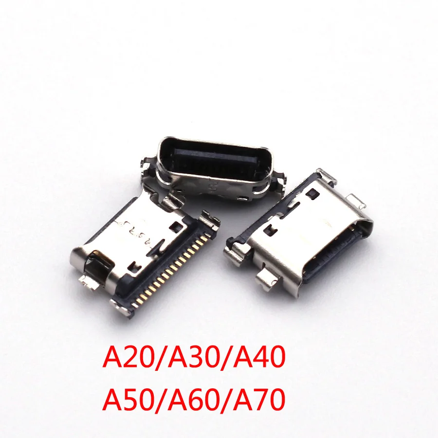 10 قطعة لسامسونج غالاكسي S24 S23 S22 S21 S20 زائد الترا A22 A12 A11 A51 A71 A52 A72 A73 A03S USB شحن ميناء موصل شاحن