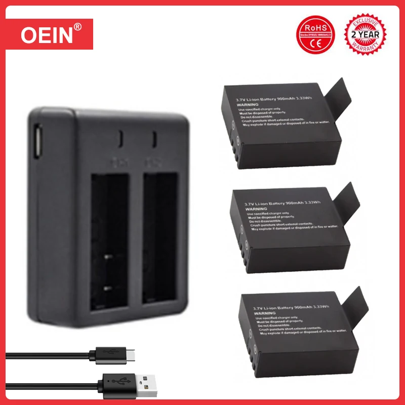 Rechargeable Sports Action Camera Battery for SJ5000 SJ6000 for SJCAM Sport DV Camera Bateria + Charger FOR SJCAM SJ4000 3.7V