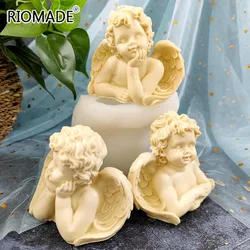 3D Angel Silicone Molds Chocolate Dessert Mousse Cake Baking Tools DIY Crafts Candle Aromatherapy Gypsum Epoxy Resin Mould