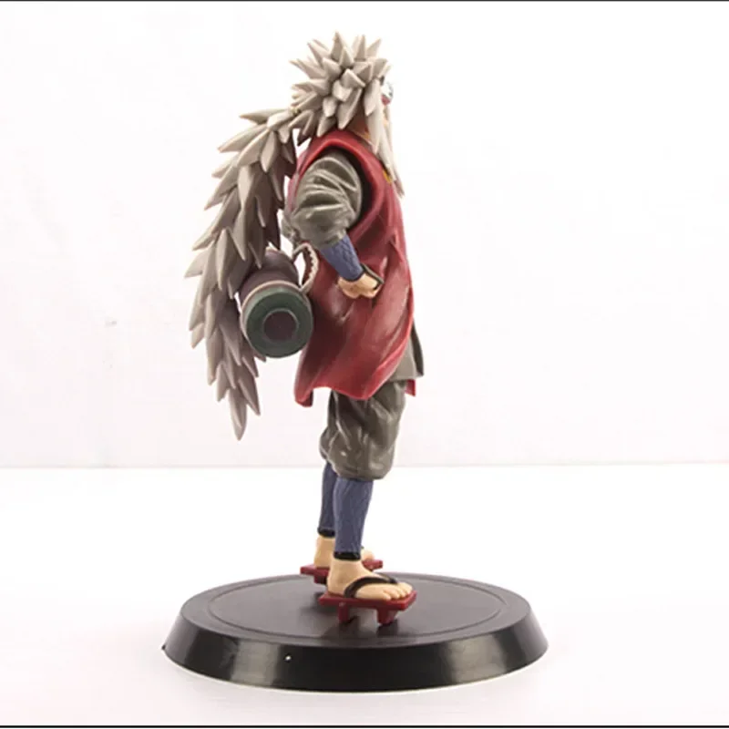 19CM Naruto Shippuden Jiraiya Anime Figur Lächeln Stehende PVC Action-figuren Zum Sammeln Modell Spielzeug Kinder Geburtstag Geschenk