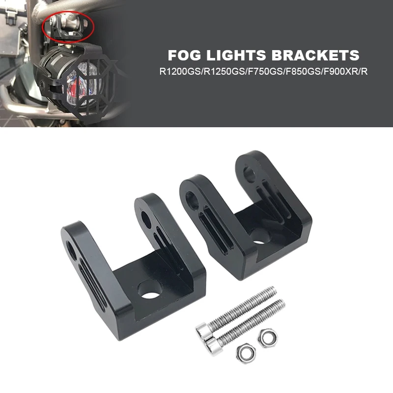 

For BMW R1200GS R1250GS LED Lights Bracket R 1200 GS LC R 1250 GS ADV Adventure 2004-2023 Auxiliary Lights Fog Lights Brackets