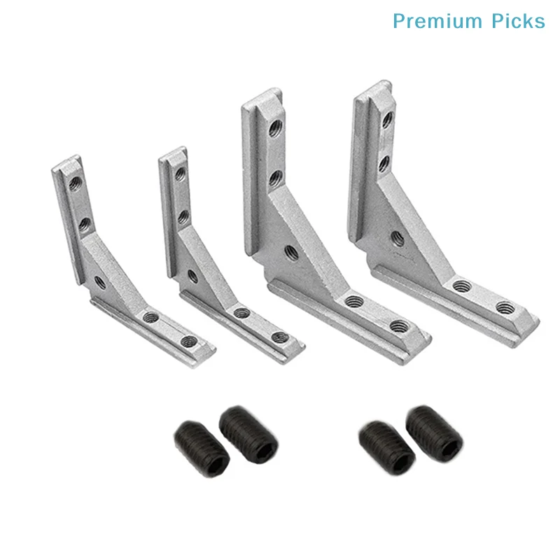 2/4Pcs Angle Slot Connector 2020 3030 4040 Panel Iinstallation Board Angle Slot Fixing Hardware Door Frame Corner Code Profile