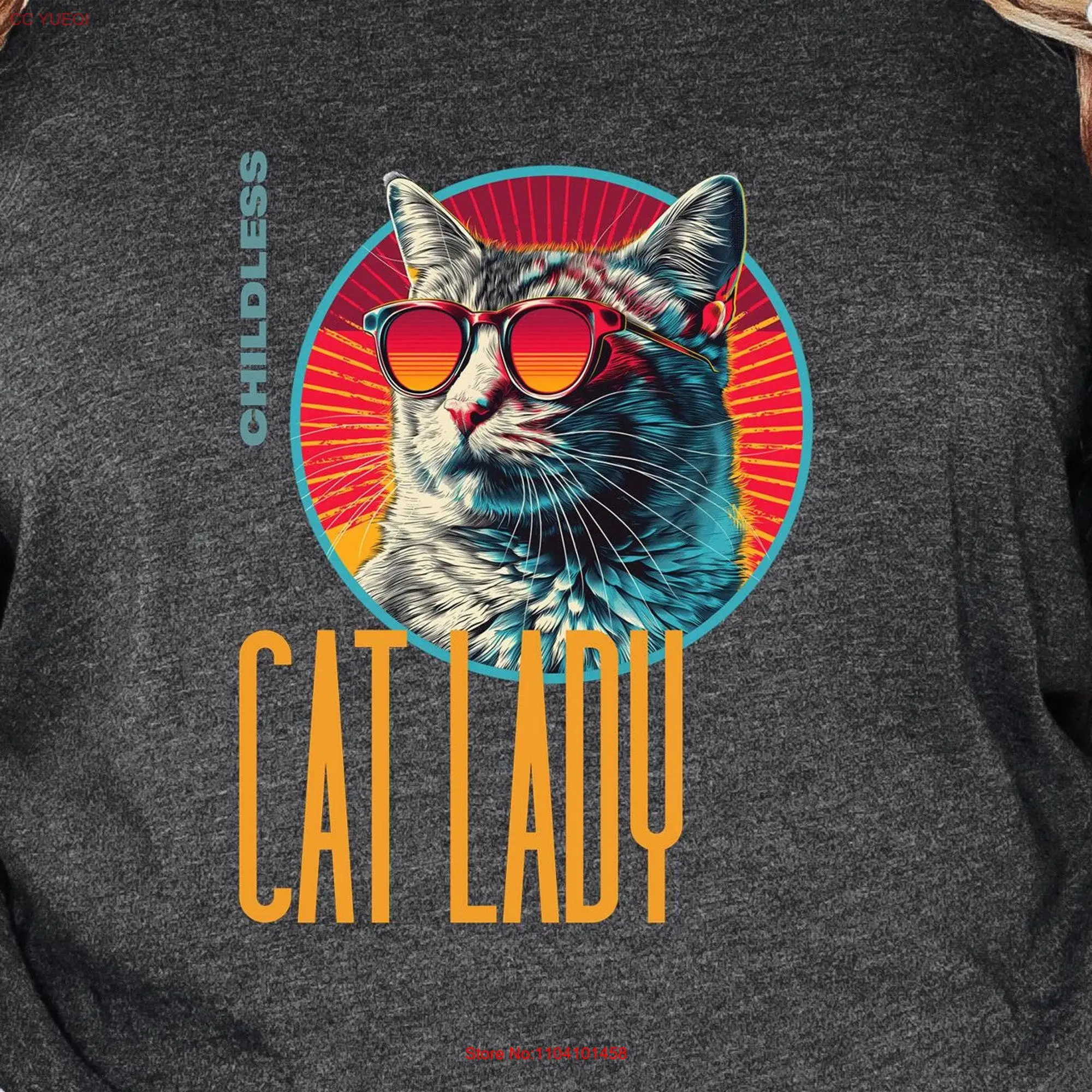 Childless Cat Lady T Shirt Bella Canvas 3001 Sarcastic Political StatemenT Unique for Feminist Friends