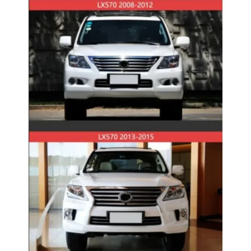 Lampu depan LED untuk Lexus LX570, 2008-2015 Upgrade lampu depan DRL