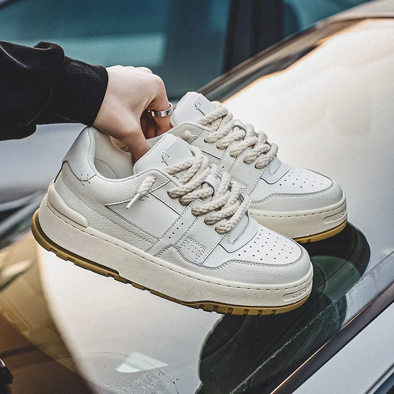 

Мужские туфли на толстой подошве, новые уличные туфли в стиле ретро, японские туфли для хлеба, увеличивающие рост, толстые, Ding