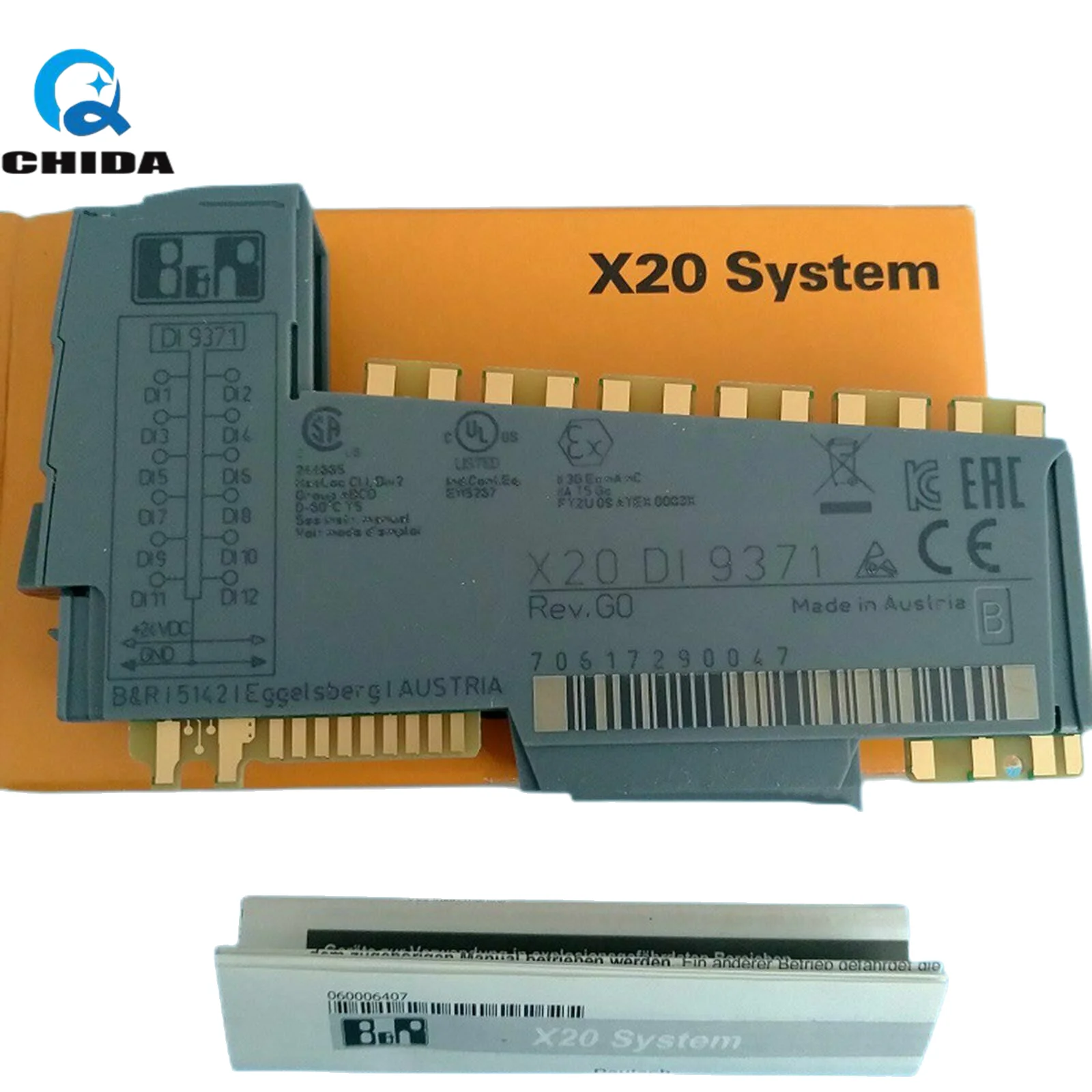 CHIDA X20DI9371 B&R digital input module 12DI