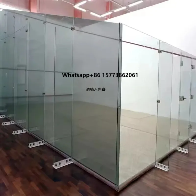 High Quality Popular Sport Full View Outdoor or Indoor Hardball Squash Court Double Squash Court Squash Sports Venue