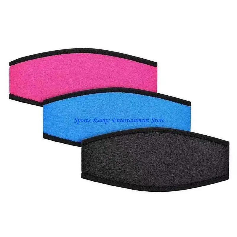 G7NF Neoprene Facepiece Strap Cover Snorkel Facepiece Head Strap Diving Hair Protector Wrap