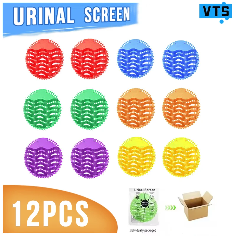 12 قطعة كل حزمة موجة مبولة شاشة الحصير مزيل الروائح الكريهة المضادة للرذاذ العطر للمرحاض الحمام إيفا مبولة الكعك 6 ألوان عينات