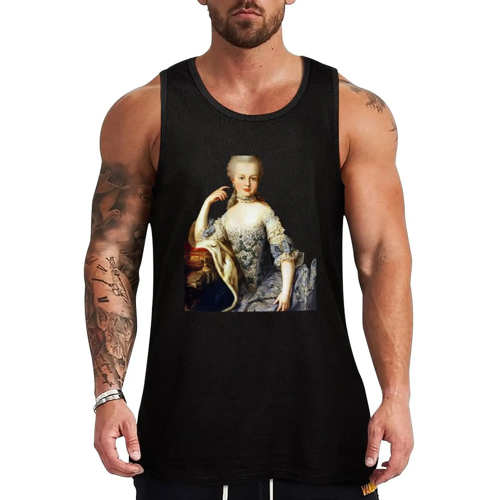 

Marie Antoinette Queen of France Tank Top t-shirts for Men's gym sports vest Men's summer clothes 2025