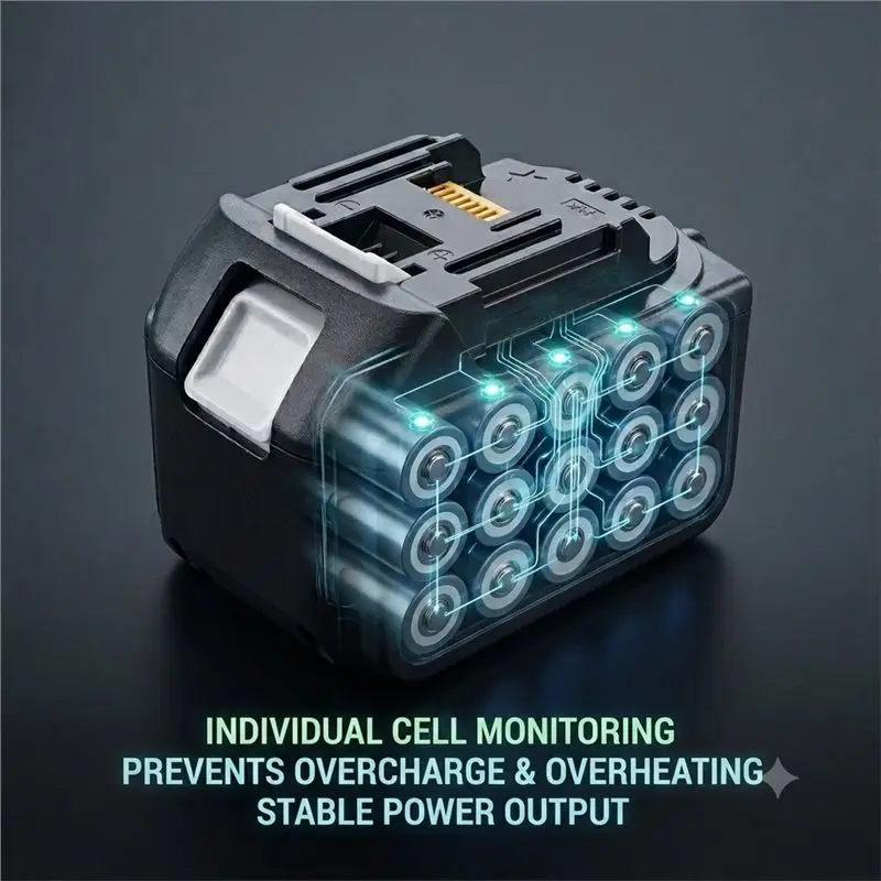T23C BL1890 15 X 18650 Lithium Battery Case For Makita 18V Protective Board Material
