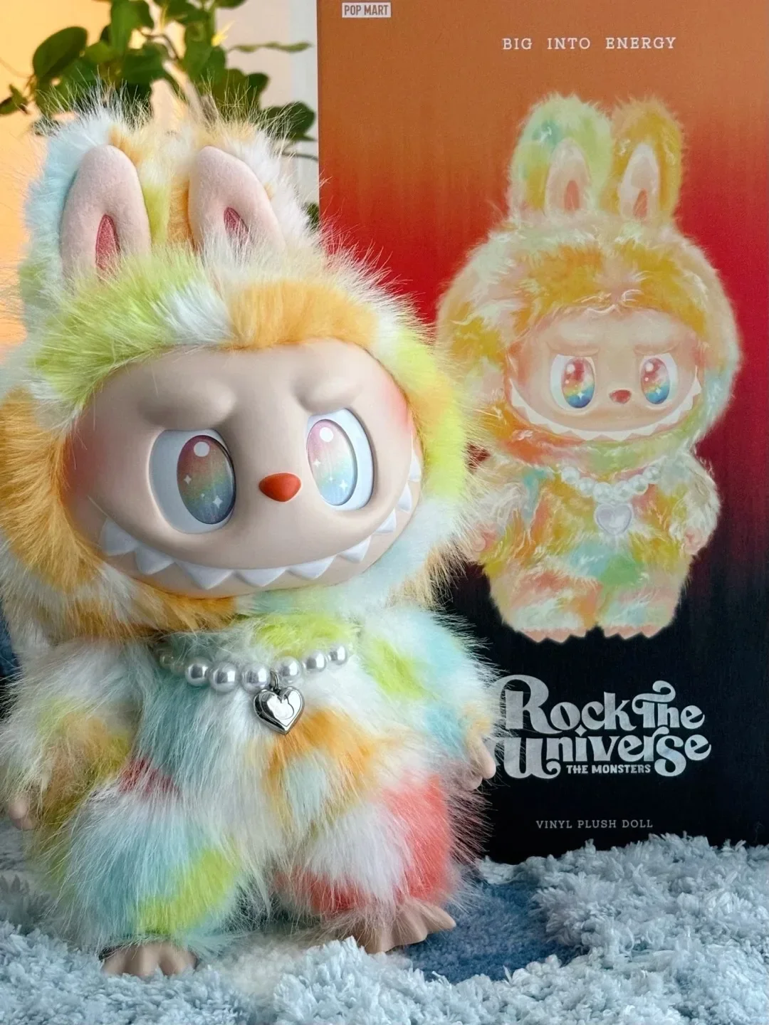 100% Authentic POP MART Labubu The Monsters Rock the Universe High Energy Ahead Confirmed Vinyl Doll Collectible Toy Gift Decor