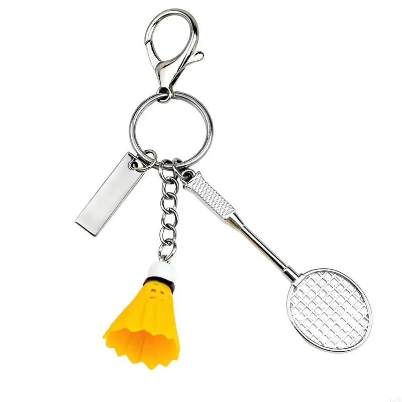  Delicate Badminton Ornament Keyring Fashionable Detail For Sports Lovers