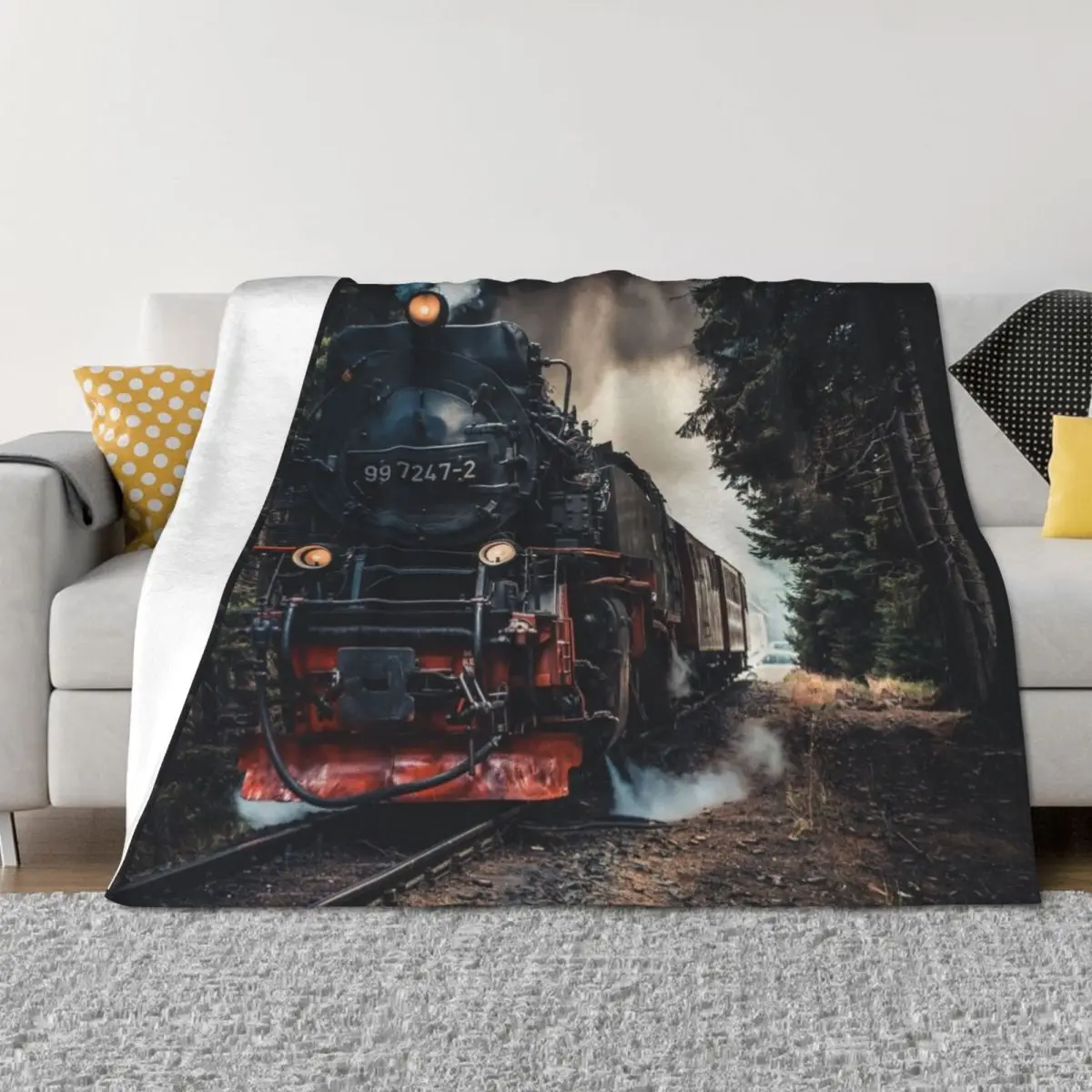 

Locomotive Throw Blanket Comforter for babies Multi-Purpose Blankets For Sofas Blankets