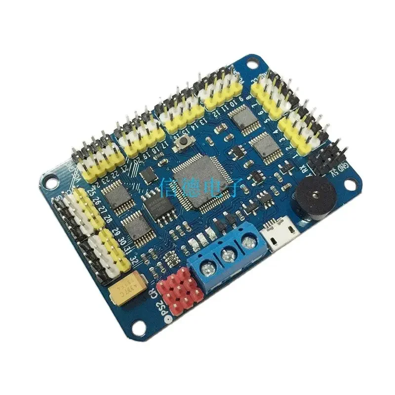 (Wiring) 32-way steering gear control board robot servo steering gear controller