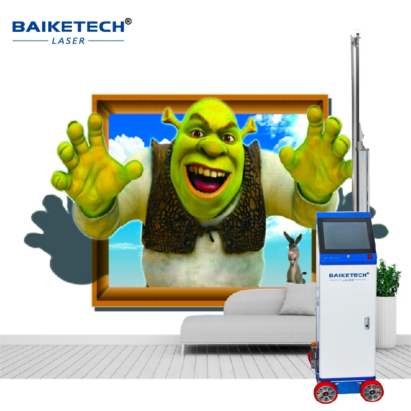 TH-GW12K 【FOB】High Precision 3D Image Wall Printing Machine with Favorable Cost Water-based ink - CMYK.