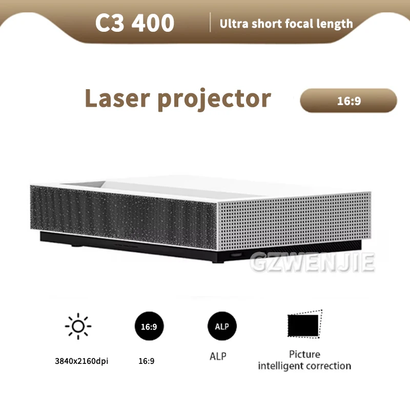 4K Laser Projector Korte Focus Home Theater 400nit Hoge Helderheid Met Android Smart Video Tv Beamer Memc Hdmi