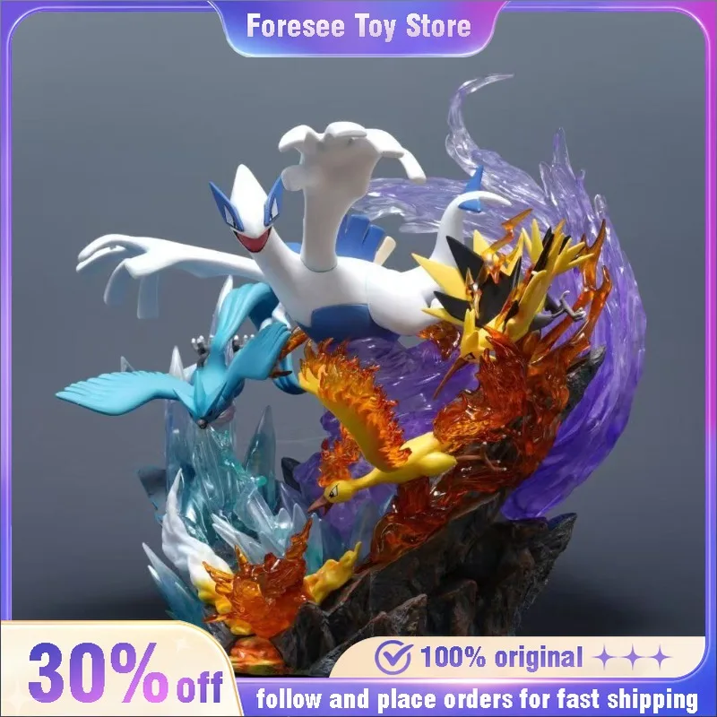 

In Stock 32.5cm Anime Pokemon Lugia Action Figures GK PVC Model Statue Desktop Decoration Ornaments for Kids Birthday Gifts Toys