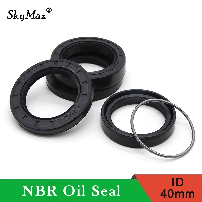 1PCS ID 40mm NBR Nitrile Rubber Shaft Oil Seal TC40-50/52/55/56/58/60/62/64/68/70/72/75/80/85/90-5/7/8/9/10/12 Nitrile Oil Seal