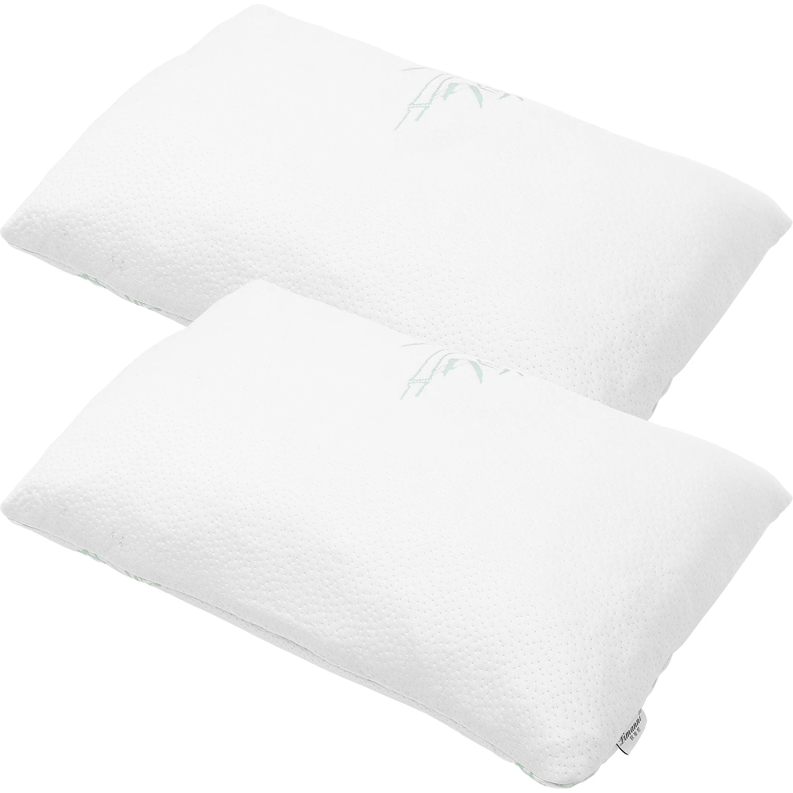 

2pcs Latex Pillow Covers Memory Foam Case Breathable Ergonomic Cervical Support Bamboo Fiber Pillows Cover Single Neck Pain