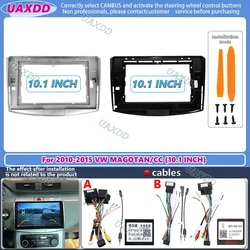 Facia Panel 10.1inch For Volkswagen Passat B6 B7 CC Magotan 2010-2016 Radio 2Din Car DVD Frame Audio Fitting Adaptor Dash Trim
