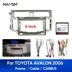 MAMSM For TOYOTA AVALON 2006-2010 Car Interior Radio Stereo Fascia Panel Frame Trim Dashboard Mount Canbus Adapter Power Cable