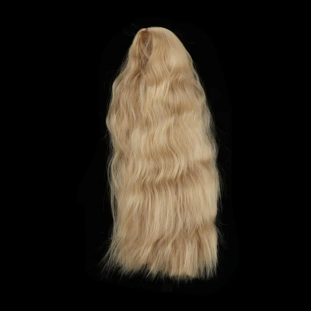 Parrucca riccia per bambole 1:3, capelli con separazione centrale per accessori fai da te per bambole