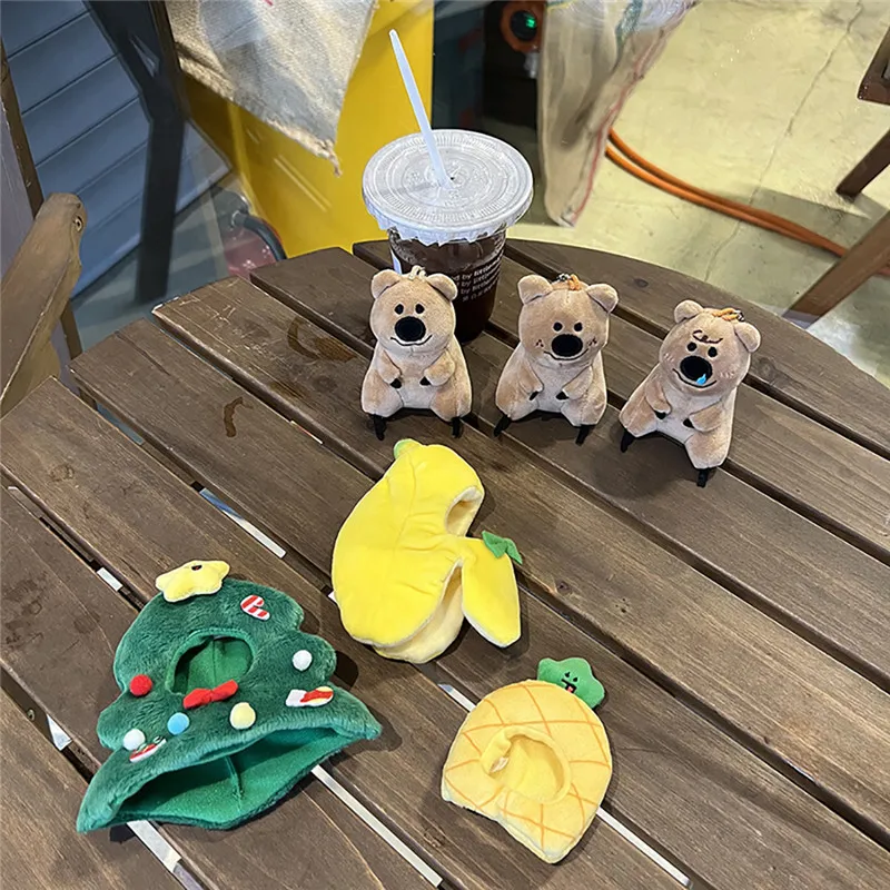 크리스마스 펜던트 곰 인형, 머리 장식 망토, DIY 창의적인 장난감 의류, 실습 능력 키우기, 어린이 놀람