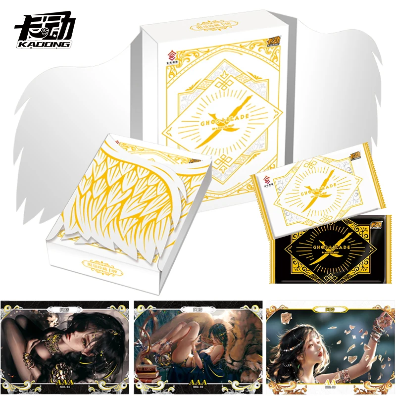 

New Original Ghostblade Anime Peripheral SSS Super Rare 3D Character Relief Cards Deluxe Collection Edition Card Box Kids Toys