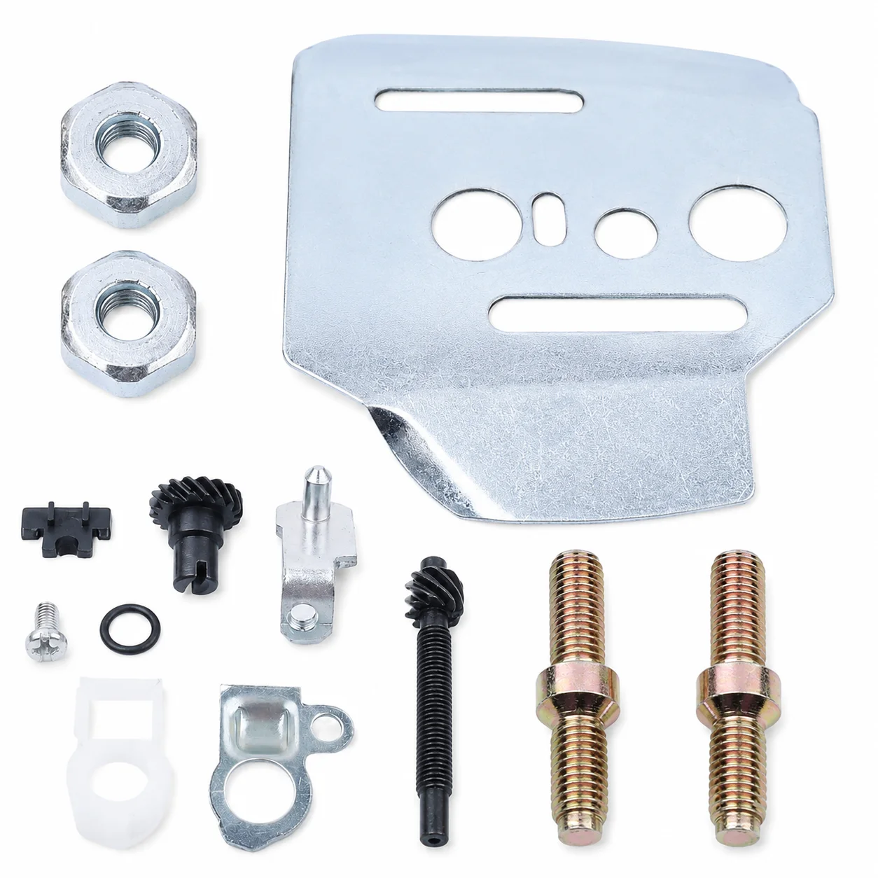 Chain Tensioner Kit Inner Guide Bar Plate Stud Nuts For Stihl 044 MS440 046 MS460 064 066 MS660 1128 664 1001 1127 007 1003