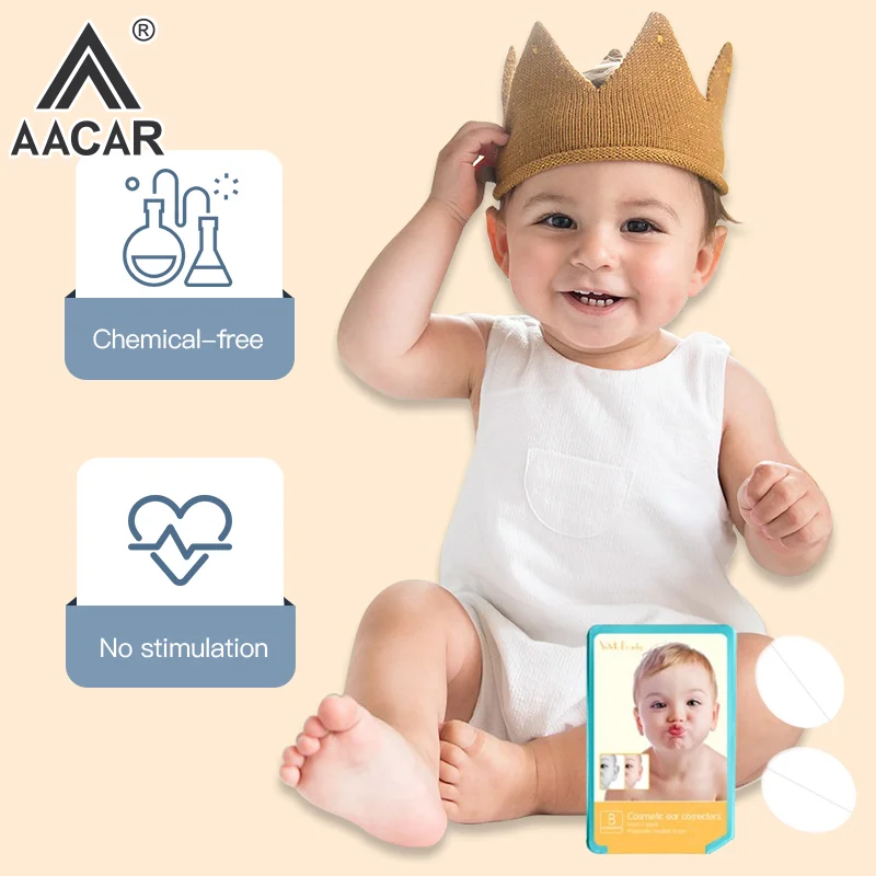 

8pcs Baby Ear Corrector Tape Patch Ear Corrector Fixer Cosmetic Ear Stickers Like Elf Ears Stretched Ears Ear Corrector Tool