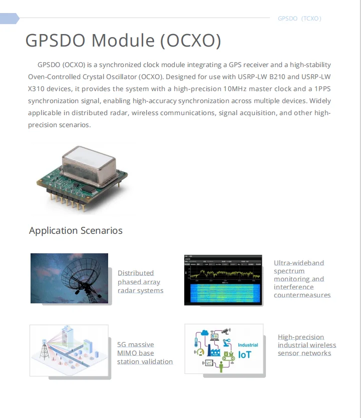 GPSDO montato su scheda (OCXO)