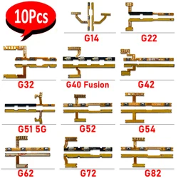 10Pcs，Power On Off Volume Side Button Key Flex Cable Replacement For Moto G22 G32 G40 Fusion G42 G54 G82 G84 G34 5G G24 G04 G14