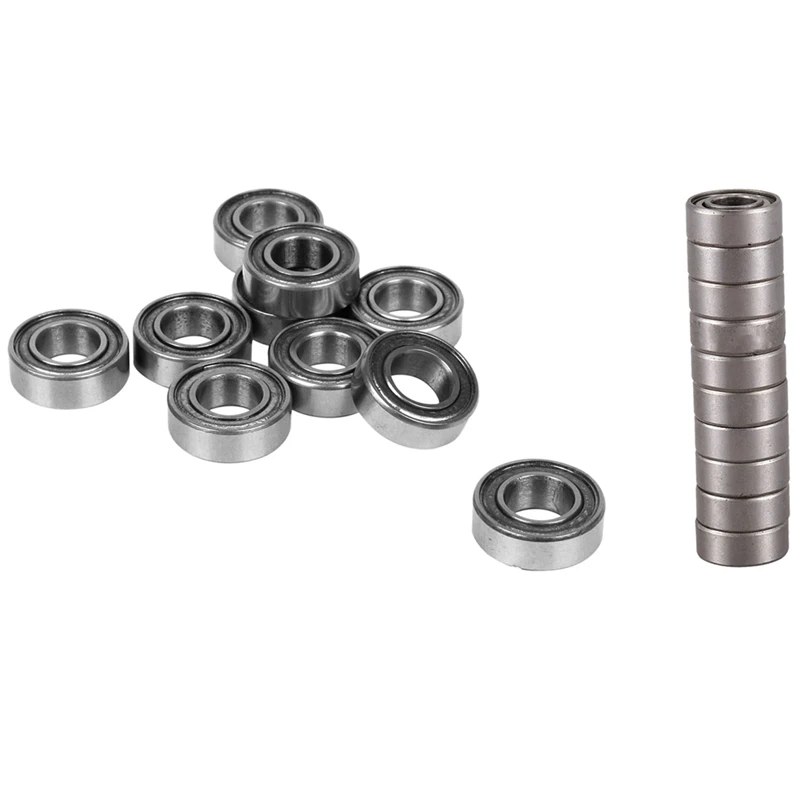 20Pcs Miniature Deep Groove Radial Ball Bearings - 10Pcs 686Z 6 X 13 X 5Mm & 10Pcs Mr126zz 6 X 12 X 4Mm