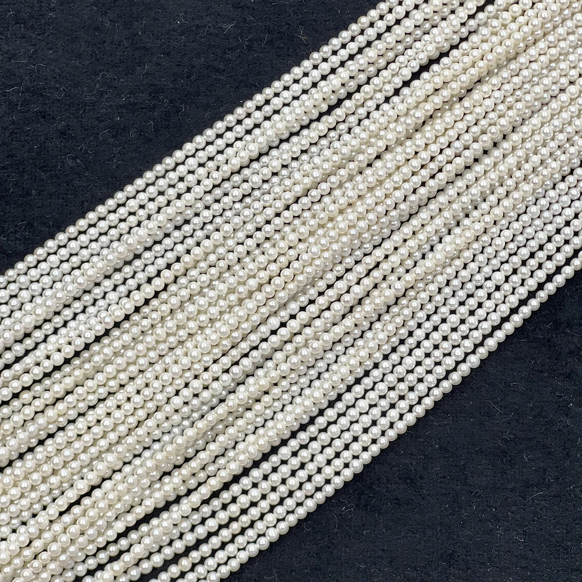 AA 2.8–3.2mm Near-Round Natural Freshwater Pearls 36cm Semi-finished Strand Beads for Jewelry Making DIY Necklaces Accessories