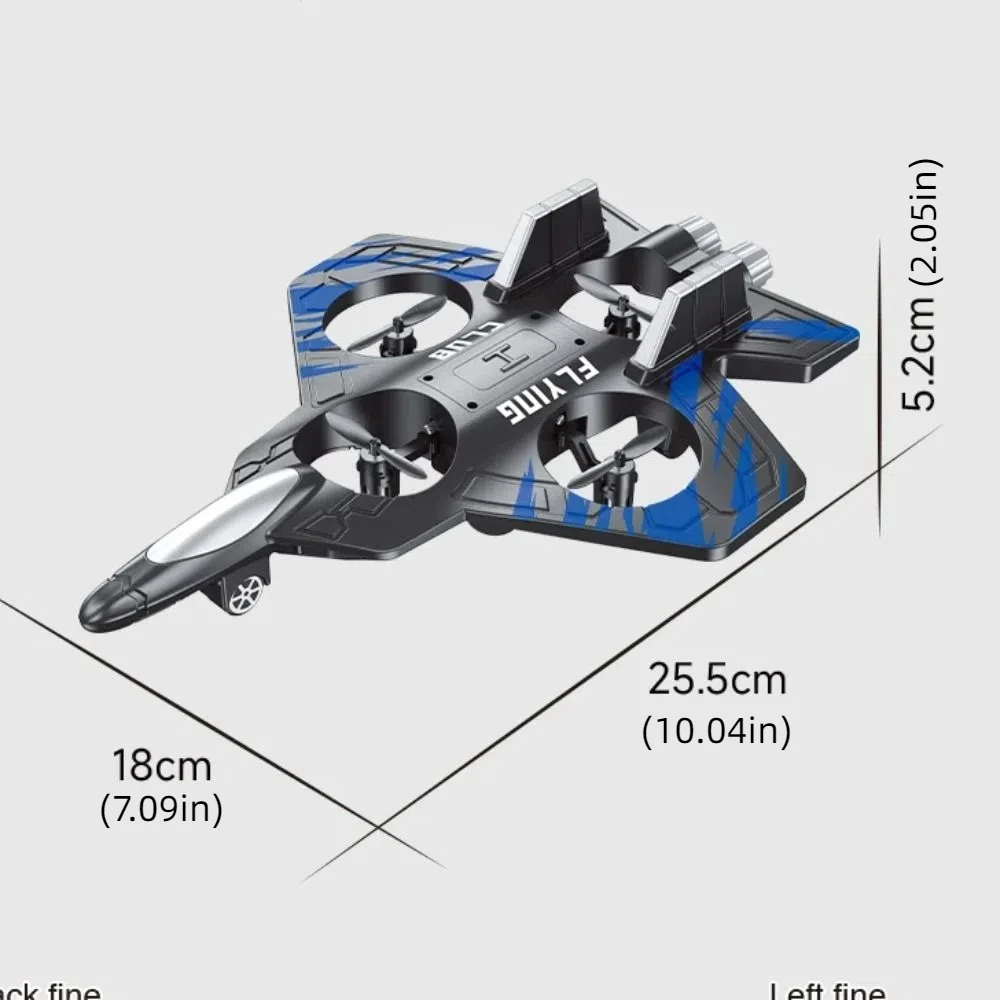 RC-Kämpfer aus EPP-Schaum |   Schwerkrafterkennung |   Hubschrauber mit 4 Motoren |   LED-Leuchten |   Wiederaufladbares Spielzeug