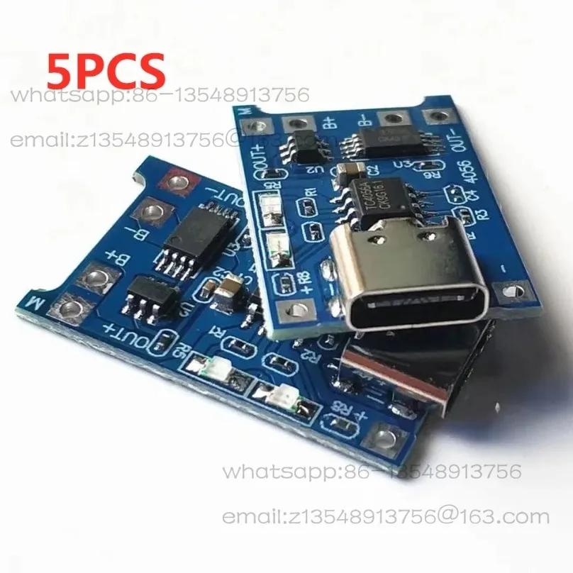 1A lithium battery charging and protection integrated board, two-in-one 18650 lithium battery charging board