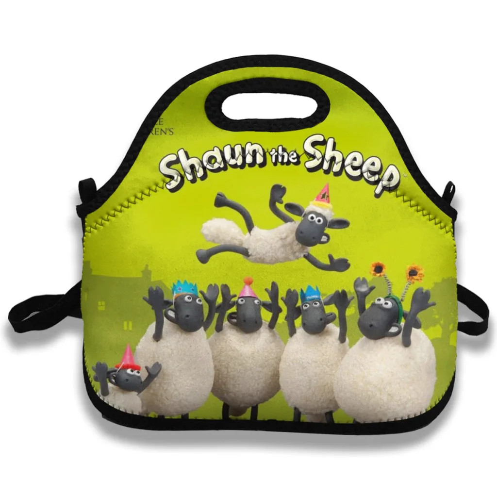 

S-Shaunn the S-Sheepp Thermal Lunch Bags for Children Waterproof Lunch Box Handbag Thickened Lunchbox Bag