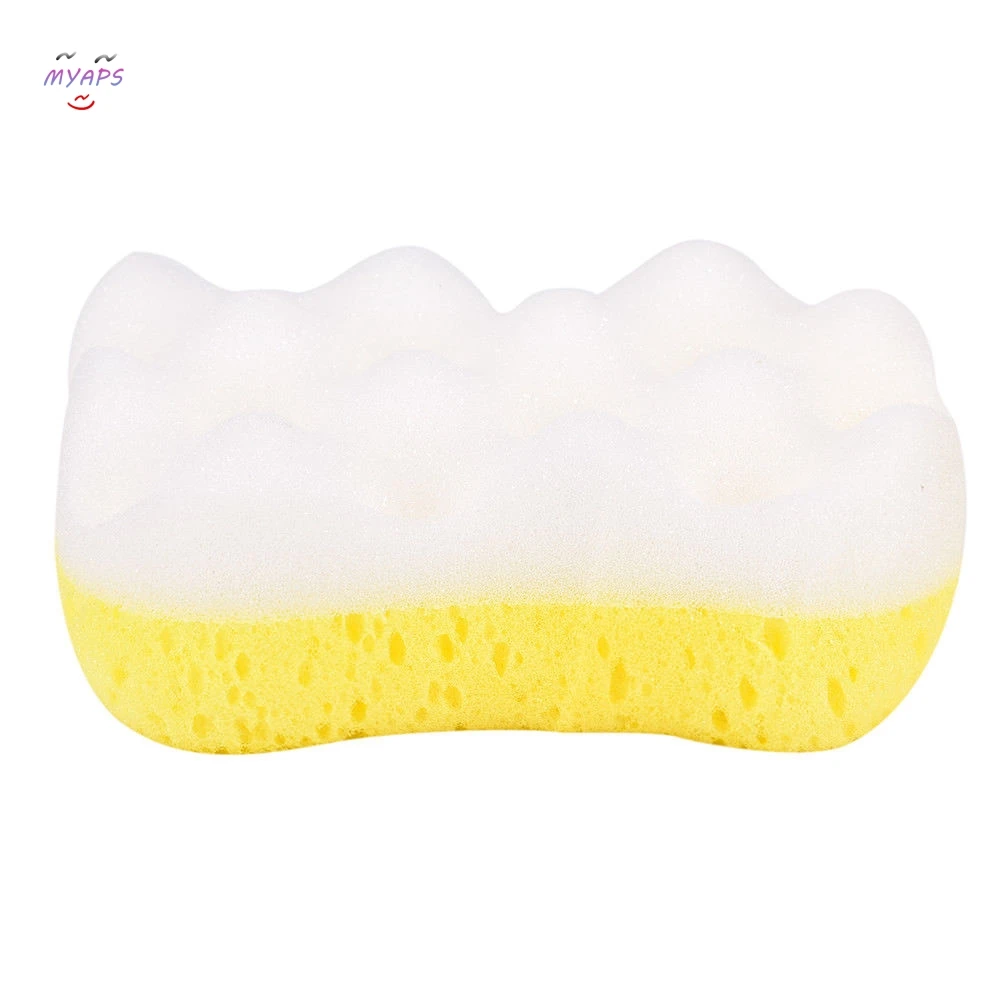 1pc 14x8x6cm Bath Sponge Massage Multi Shower Exfoliating Body Cleaning Scrubber Cleaning