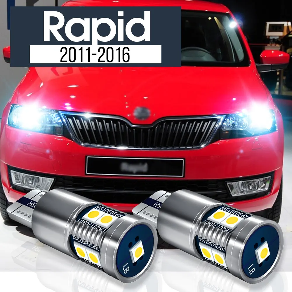 

2pcs LED Parking Light Clearance Lamp Accessories Canbus For Skoda Rapid 2011 2012 2013 2014 2015 2016