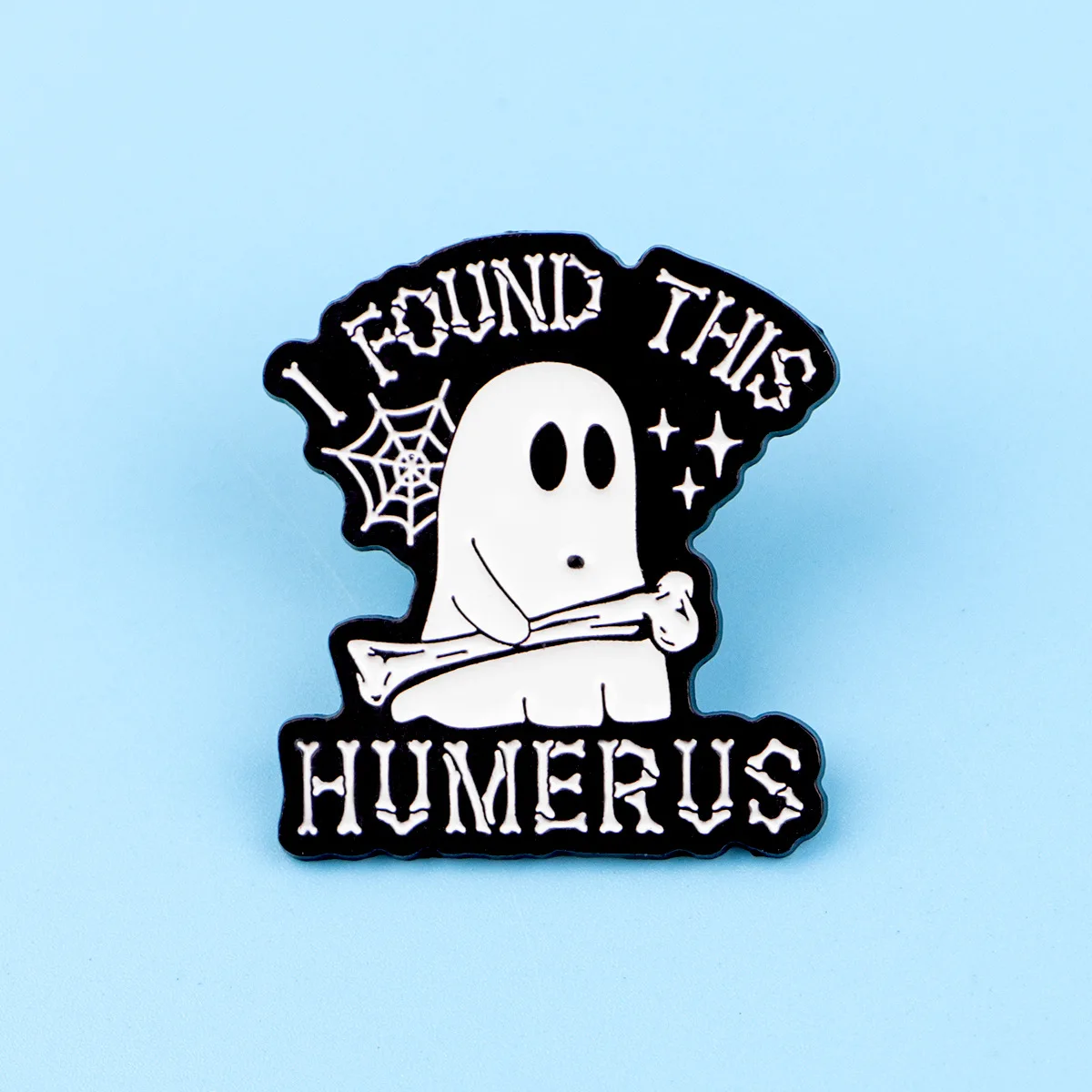 Enamel Pins Brooches Ghost Quotes Brooch Pines Lapel Pins Badge on Backpack Clothing Accessories Animal Jewelry Birthday Gifts