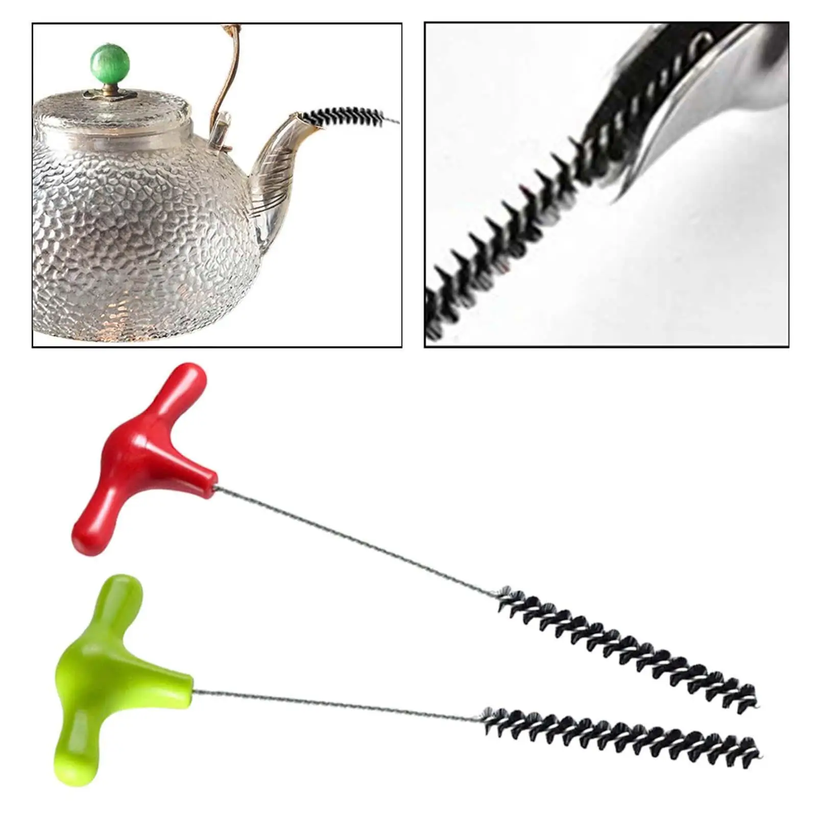 

Щетка для очистки отверстий вспенивателя молока 7,5 мм, длина щетины из волокна 7,2 см, универсальная для насадок для кофемашины, прочная