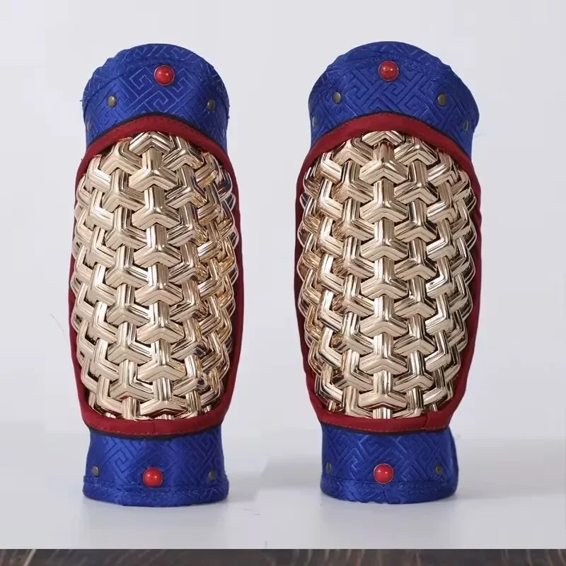 2‑Pack Unisex PU Leather Arm Guards Cosplay Bracer Wristband For Men Women Hanfu Costume Accessory Black Gold Blue