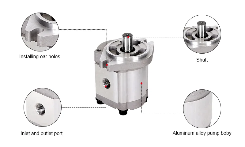 Zhengquan counterclockwise left turn gear pump HGP-3A-F23L HGP-3A-F30L model complete hydraulic pump gear oil pump high-pressure