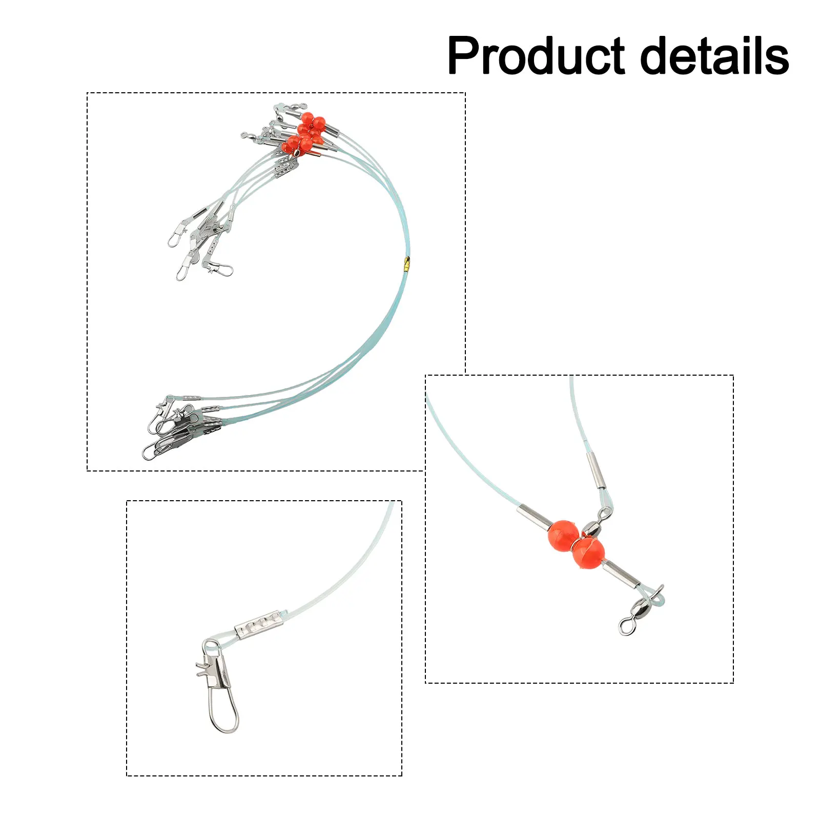 Bottom Fishing Fishing Leaders Fishing Rigs Easy To Use High Tension Saltwater Leader Line For Bass Pike Salmon